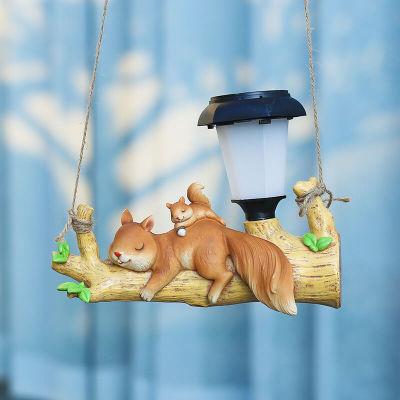 Kreative Solar-Tierfiguren aus Harz für Gartenbeleuchtung und Dekoration-3