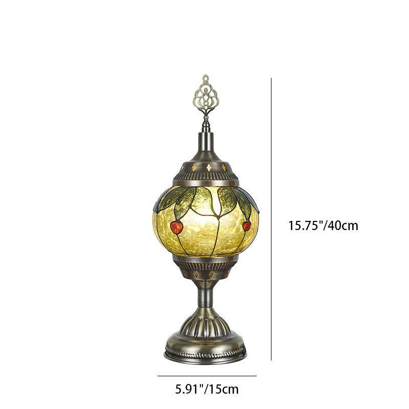 Trendy Romantische Ovale Eisen Tischlampe für Schlafzimmer