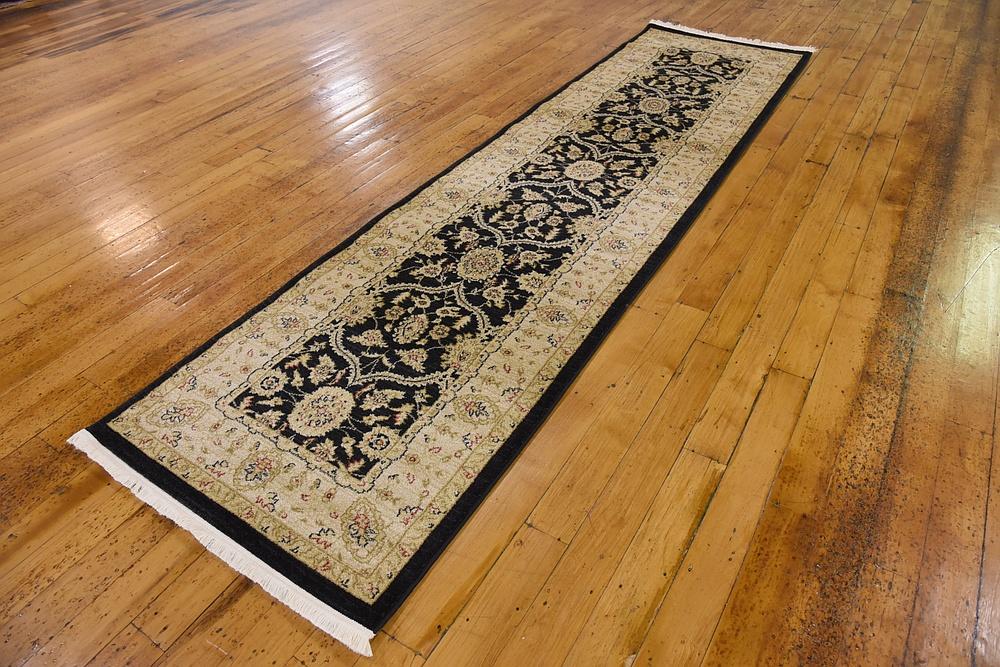 Beiger Vintage-Teppich für Wohnzimmer mit weicher Textur und klassischem Design 3