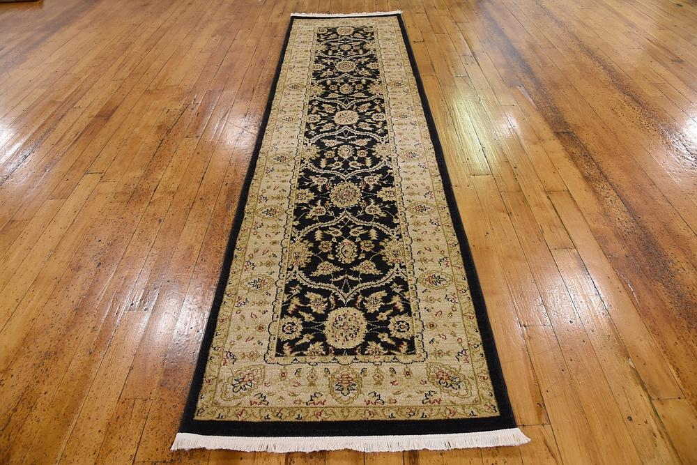 Beiger Vintage-Teppich für Wohnzimmer mit weicher Textur und klassischem Design 6