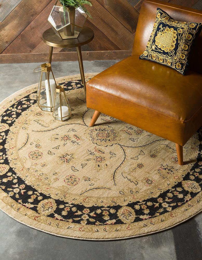 Variant image for Beiger Vintage-Teppich für Wohnzimmer mit weicher Textur und klassischem Design-5