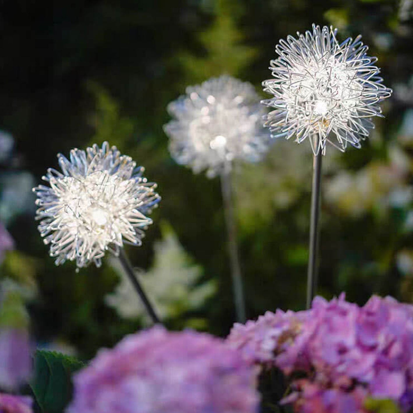 Stilvolle Solar-Gartenleuchte | Aluminiumkugel | Magisches Lichtdesign-6