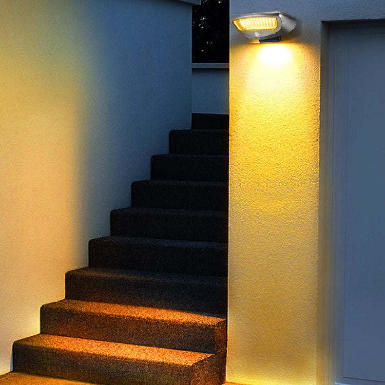 Moderne Solar Außenwandleuchte mit Bewegungsmelder und Wasserdichtem Design-3