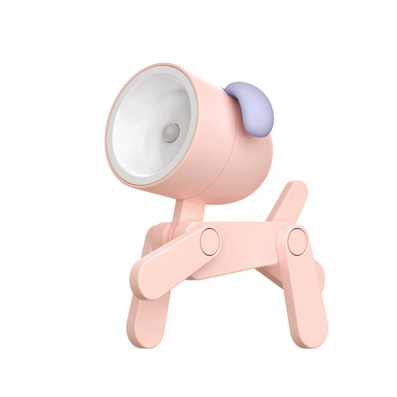 Mini-LED-Nachtlicht mit niedlichen Cartoon-Tieren, Welpen und Hirschen, verstellbare kleine Telefonhalter-Schreibtischlampe-1