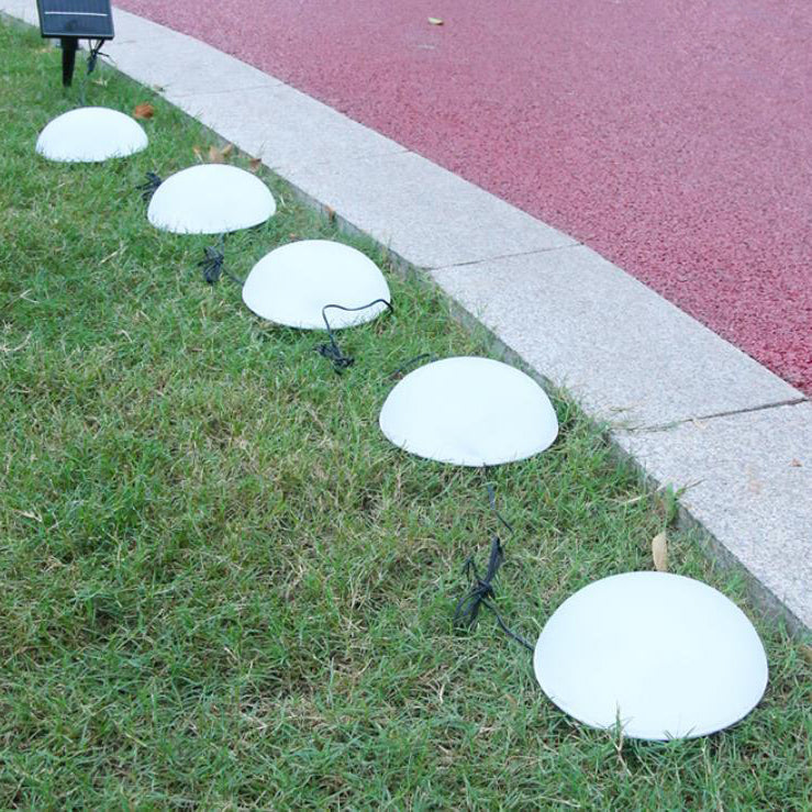 Moderne Solar Gartenleuchte mit Halbkuppeldesign und Flexibel Lichtoptionen-5