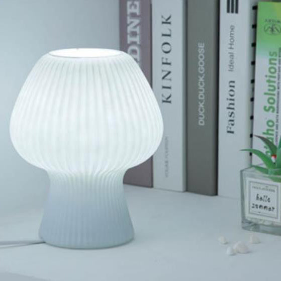 Variant image for Vintage Tischlampe mit Glas-Schirm und Dimmbarem Licht für Charmante Beleuchtung-8