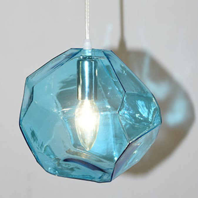 Variant image for Moderne Pendelleuchte aus Glas in Unregelmäßiger Form für Esszimmer und Wohnzimmer-7