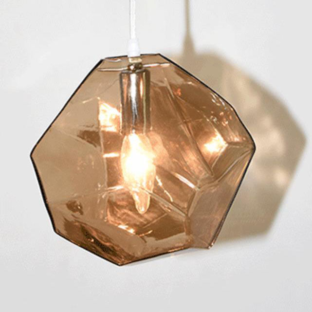 Variant image for Moderne Pendelleuchte aus Glas in Unregelmäßiger Form für Esszimmer und Wohnzimmer-5