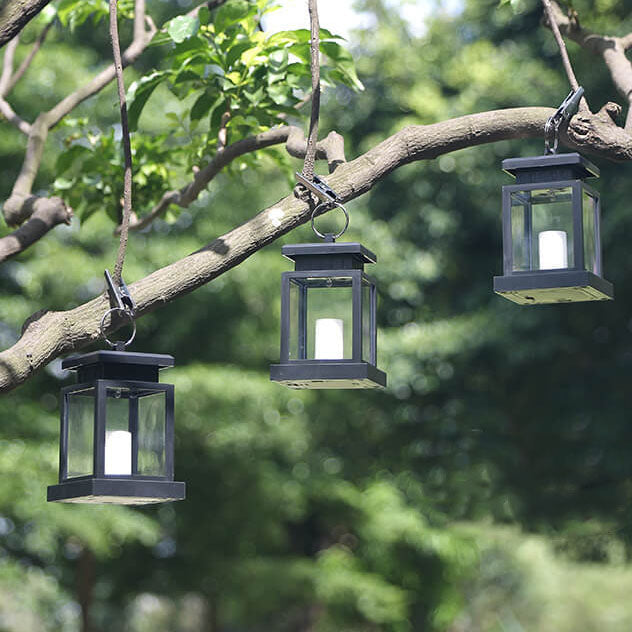 Retro Solar Außenlaterne mit Integrierter LED für Stilvolle Außenbeleuchtung-3