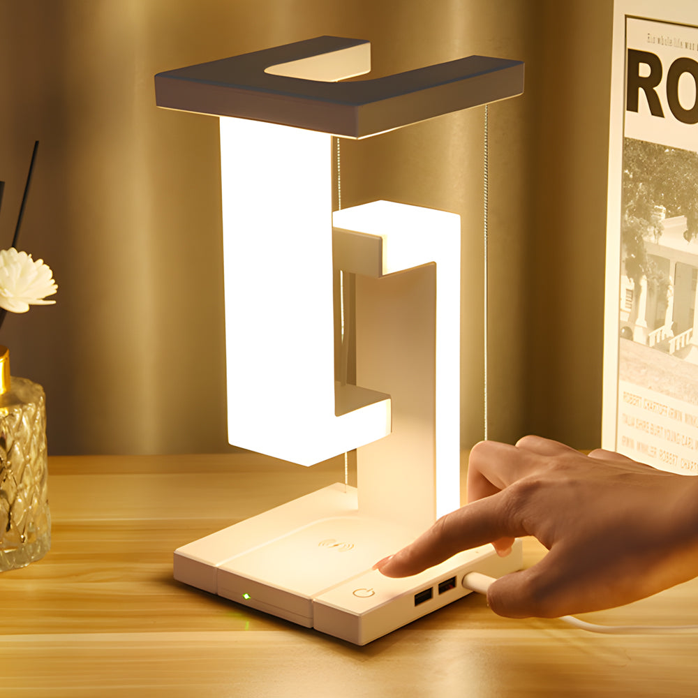 LevitLamp | Schwebende LED Tischlampe mit kabelloser Ladefunktion-1