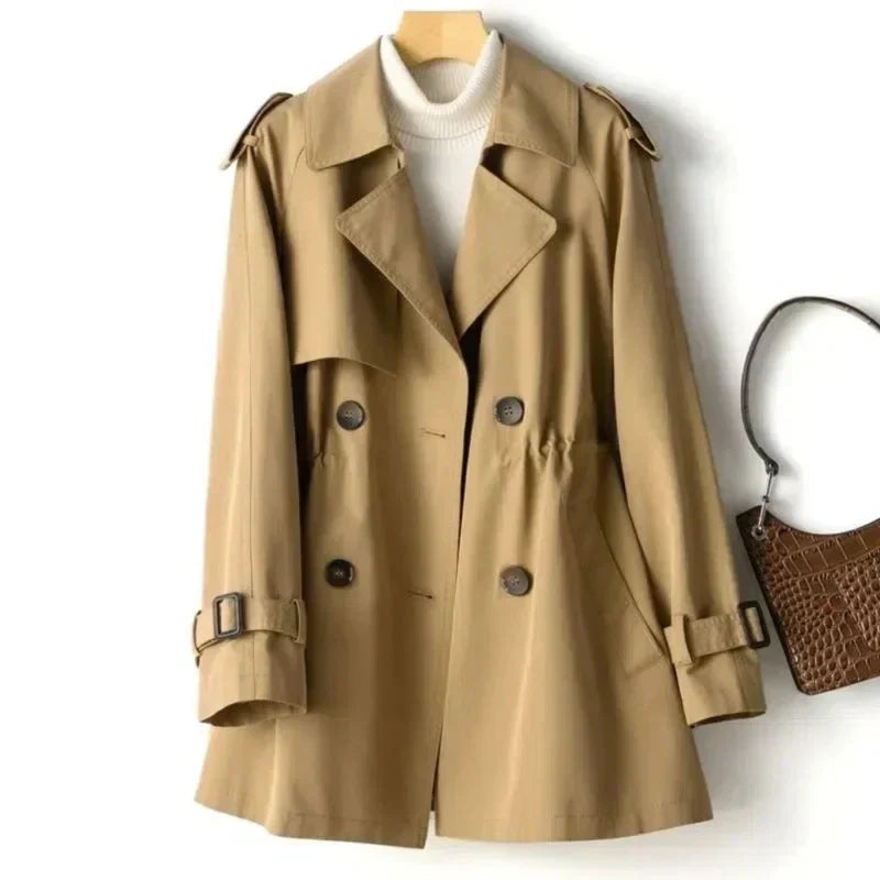 Trenchcoat für Damen mit Gürtel in der Taille