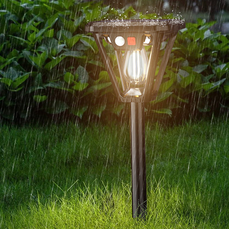 Moderne Außenbeleuchtung Solar-Rasenstecklichter mit Bewegungsmelder für Garten und Terrasse-3