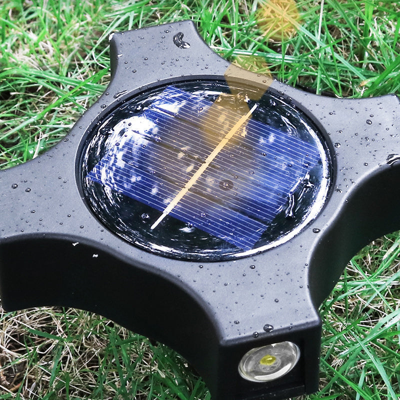 Modernes Solar-Aussenlicht mit Industriellem Design für Gartenbeleuchtung-6