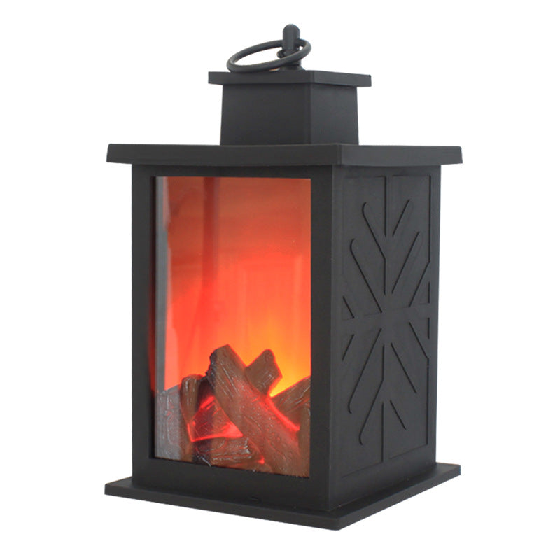 Trendy Retro ABS Simulierte Flamme Kamin Tischlampe