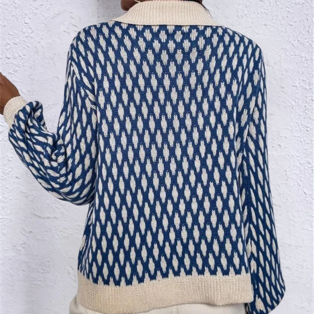Damenpullover mit schickem Kragen für verschiedene Anlässe