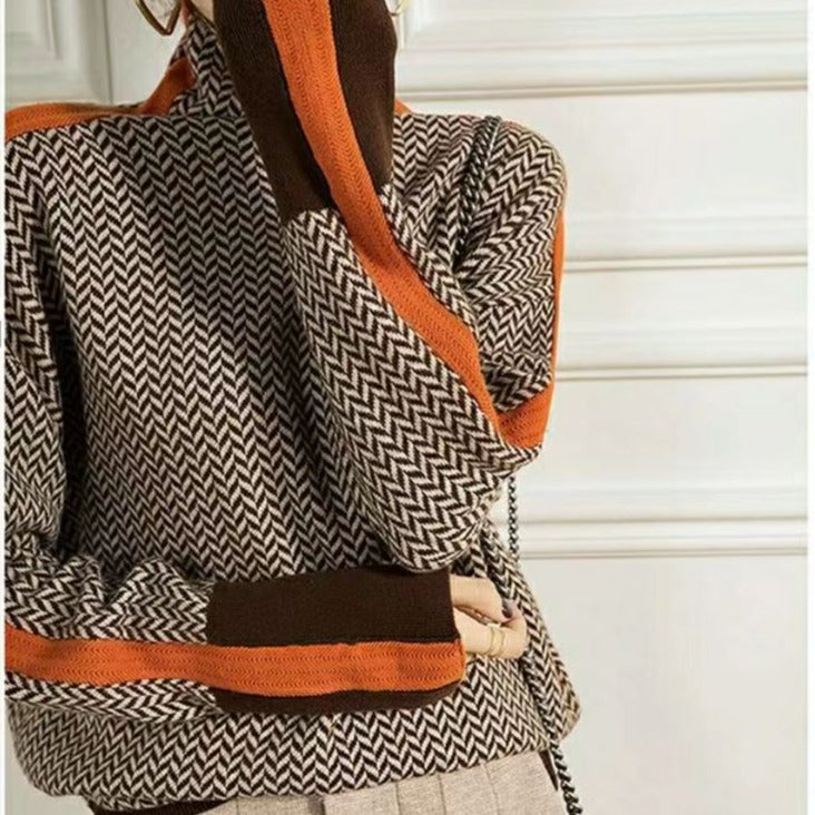 Damenrollkragenpullover mit figurbetonter Passform