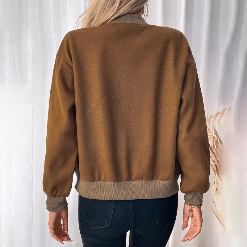 Damenjacke Rollkragen mit Taschen