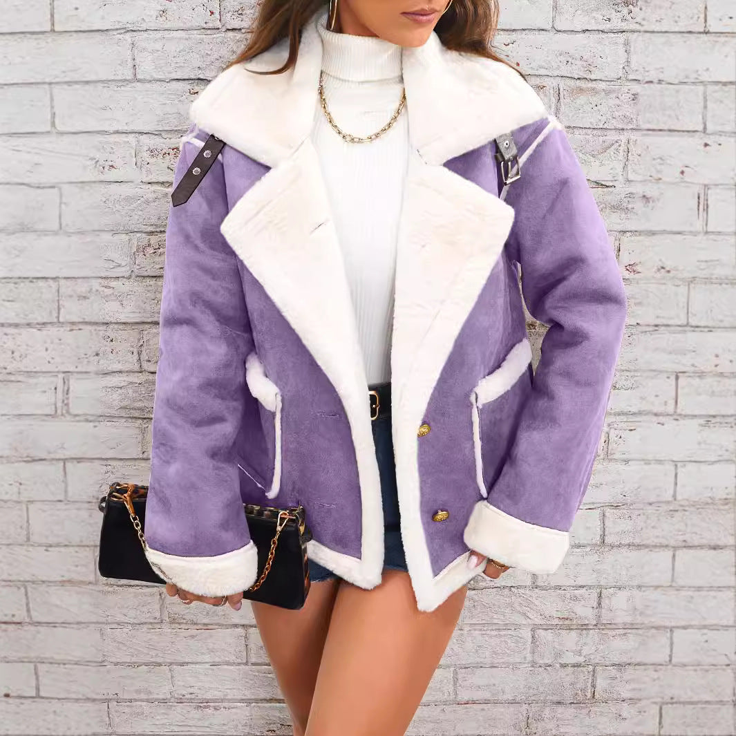 Oversize Jacke für Damen mit hüftlangem Schnit