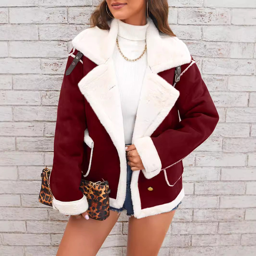 Oversize Jacke für Damen mit hüftlangem Schnit