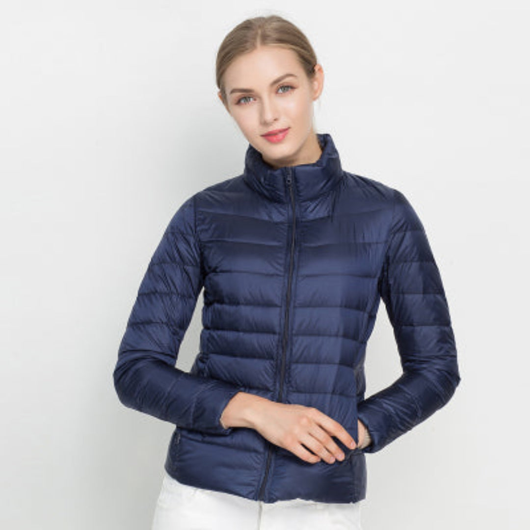 Damen Winter Steppjacke mit Langarm und wärmender Wattierung