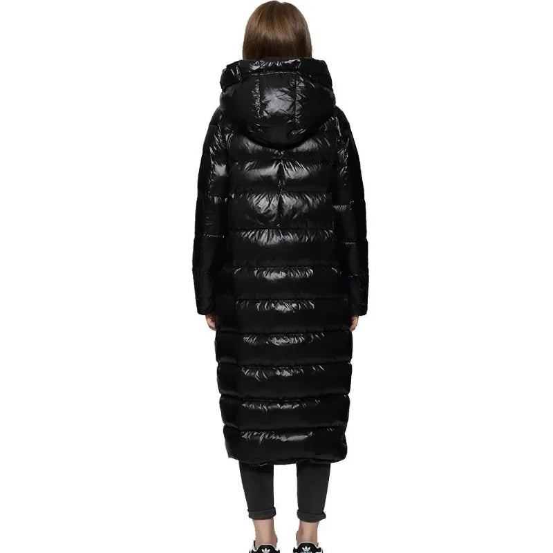 Damen Winterjacke mit langem Schnitt