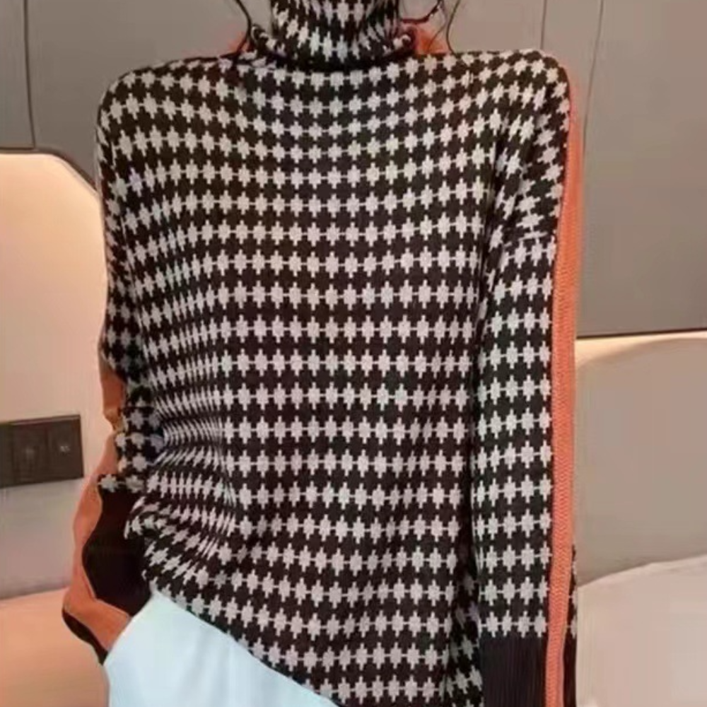 Damen Rollkragenpullover mit schlichter Passform