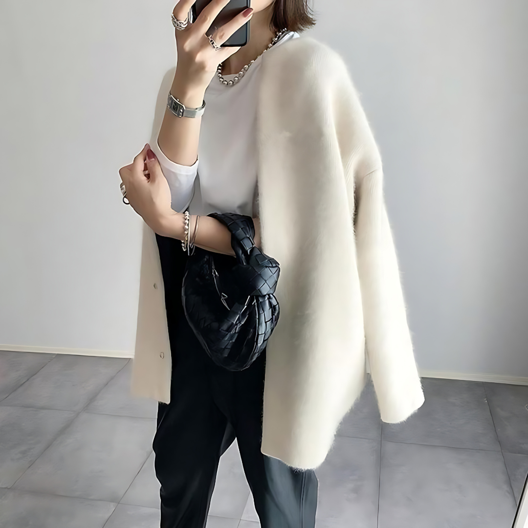 Strickjacke Damen mit lockerer Passform für die Winterzeit