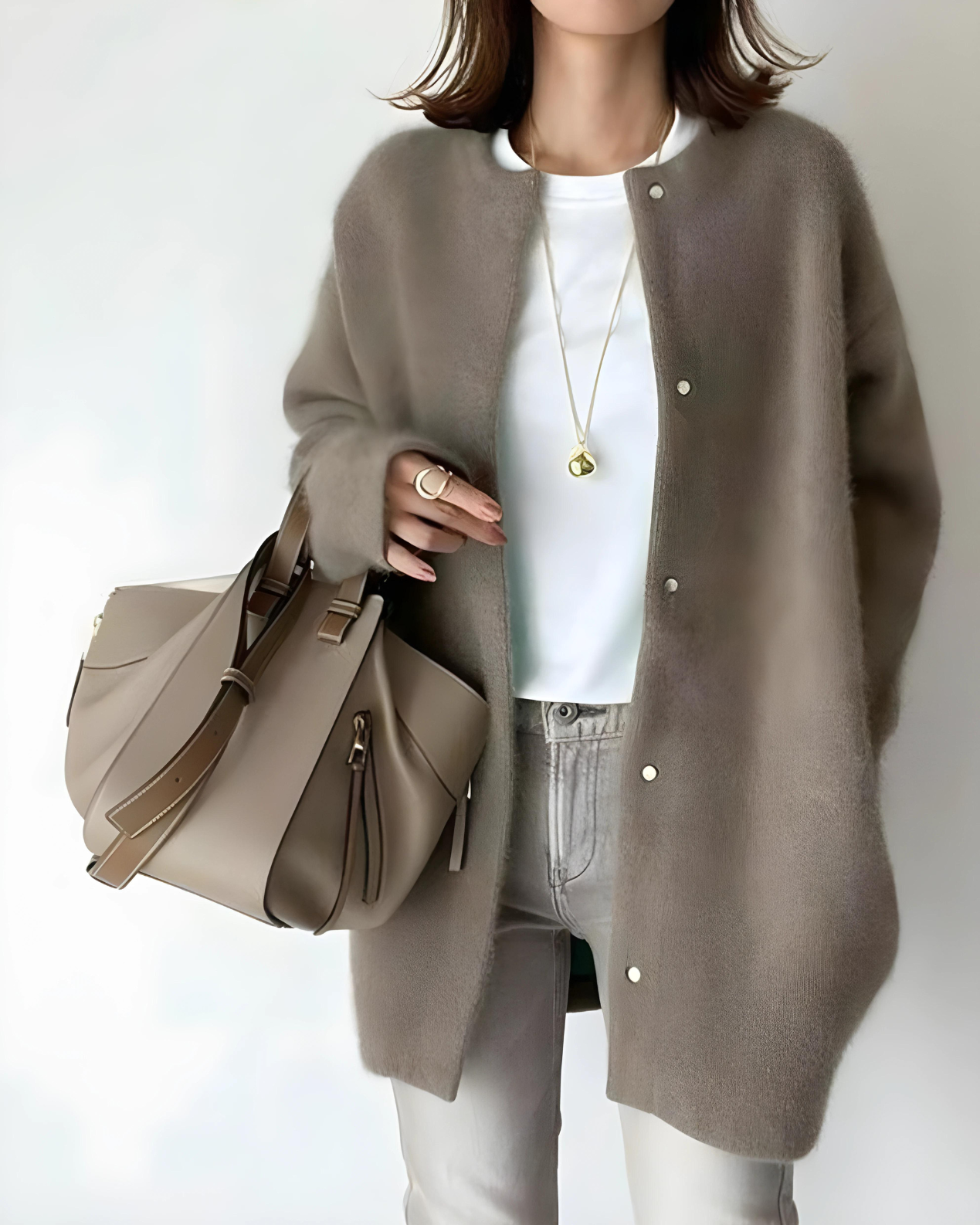Strickjacke Damen mit lockerer Passform für die Winterzeit