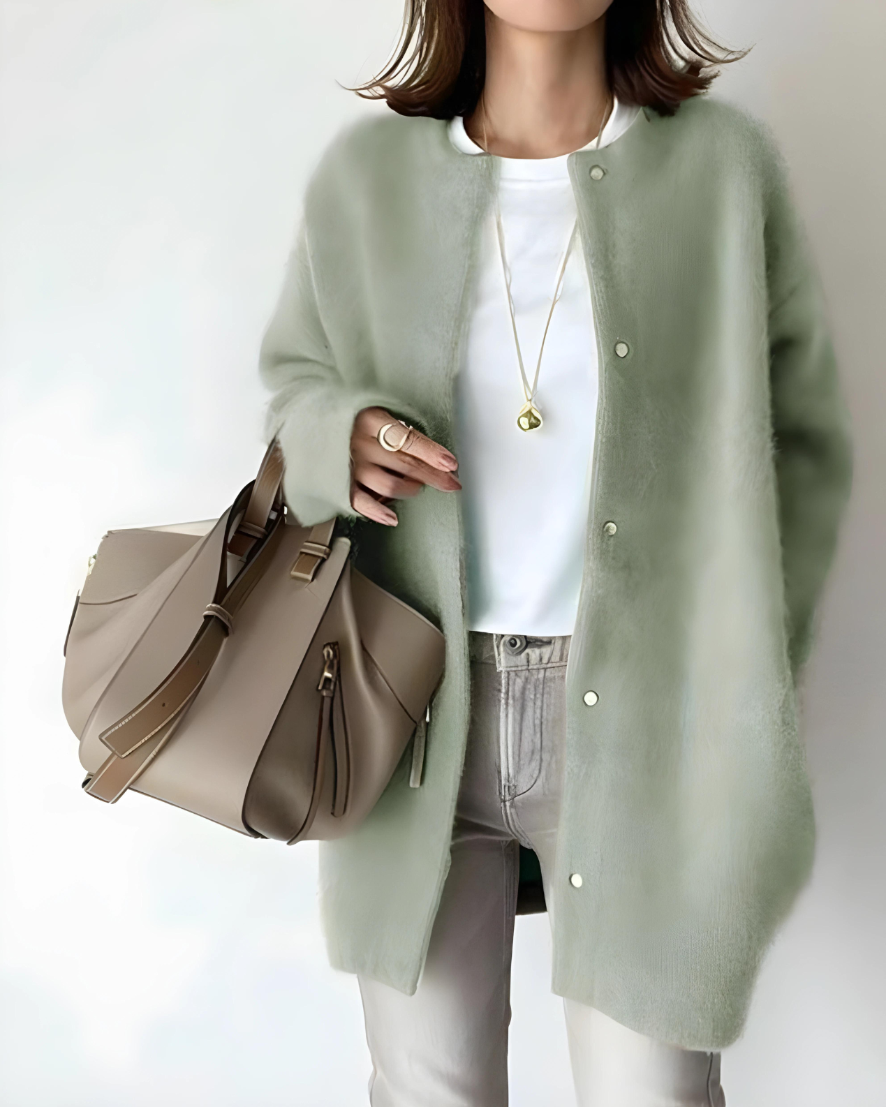 Strickjacke Damen mit lockerer Passform für die Winterzeit