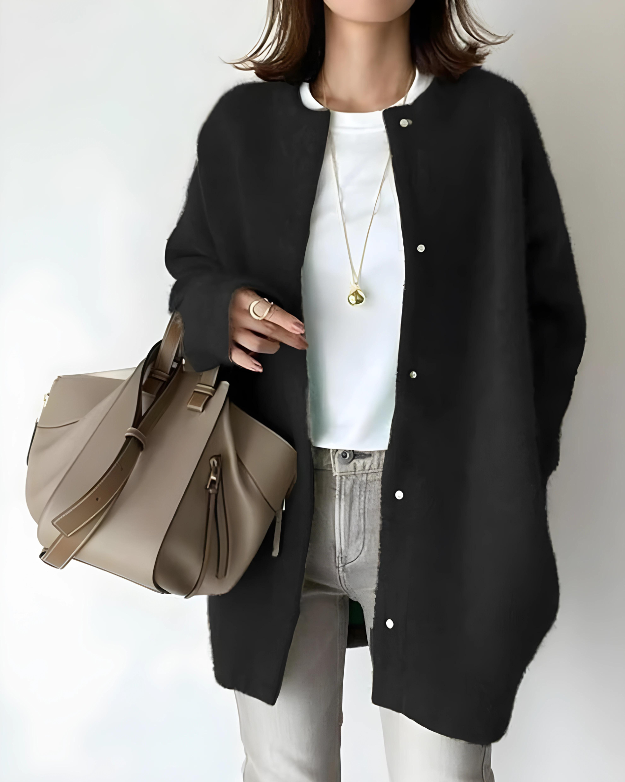Strickjacke Damen mit lockerer Passform für die Winterzeit
