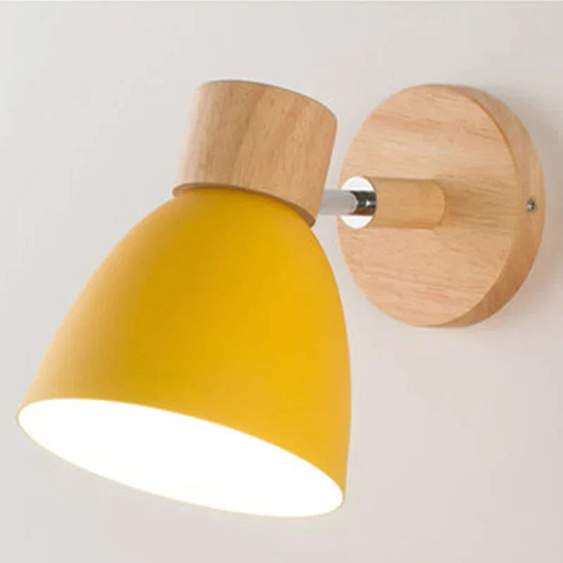 Variant image for Skandinavische Wandleuchte Innen aus Holz mit drehbarer Funktion für modernes Ambiente-2