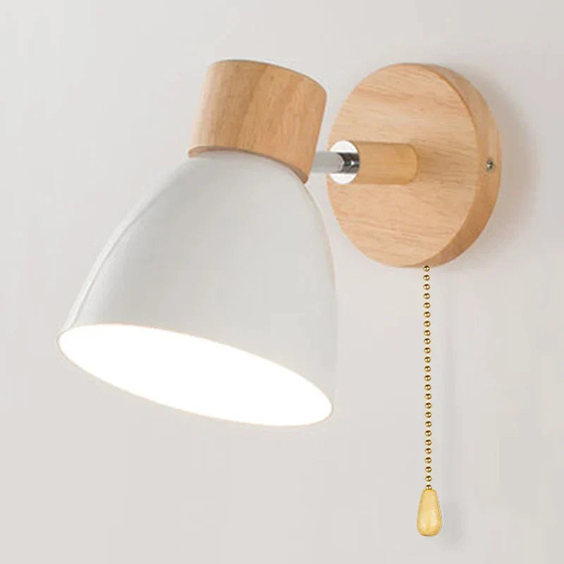Variant image for Skandinavische Wandleuchte Innen aus Holz mit drehbarer Funktion für modernes Ambiente-3