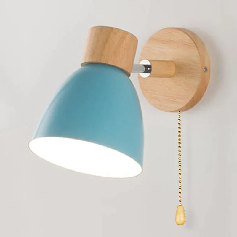 Variant image for Skandinavische Wandleuchte Innen aus Holz mit drehbarer Funktion für modernes Ambiente-9