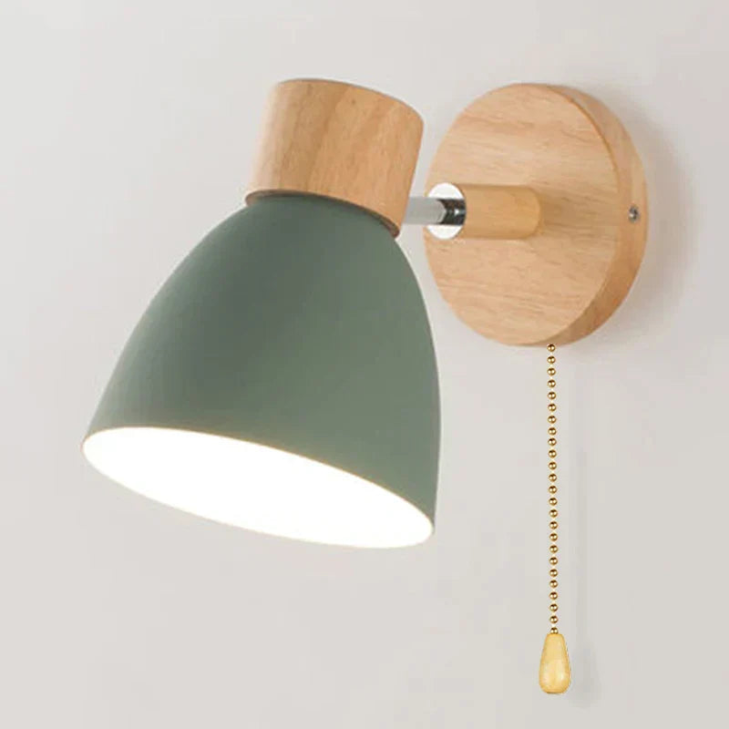 Variant image for Skandinavische Wandleuchte Innen aus Holz mit drehbarer Funktion für modernes Ambiente-5