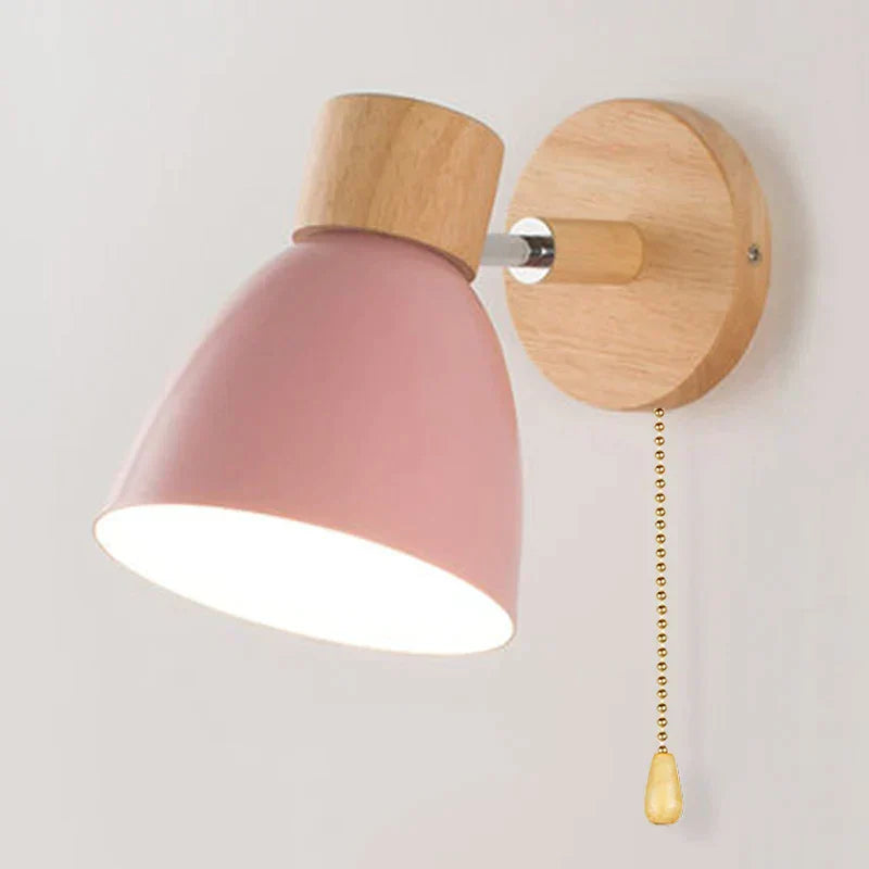 Variant image for Skandinavische Wandleuchte Innen aus Holz mit drehbarer Funktion für modernes Ambiente-11