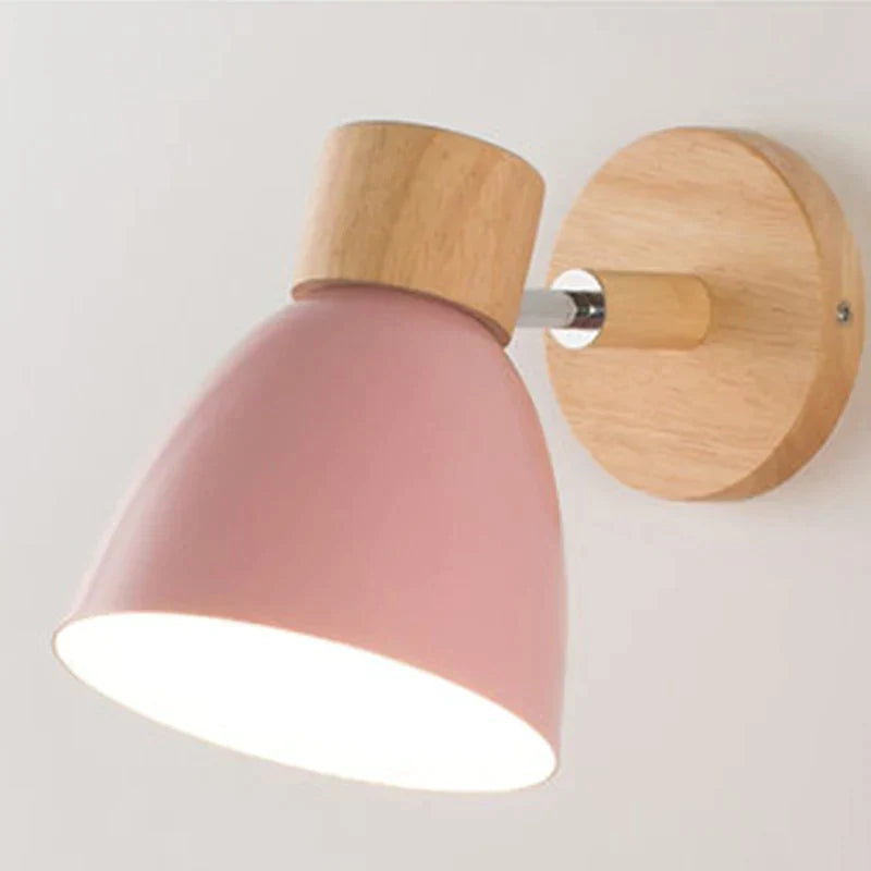 Variant image for Skandinavische Wandleuchte Innen aus Holz mit drehbarer Funktion für modernes Ambiente-12