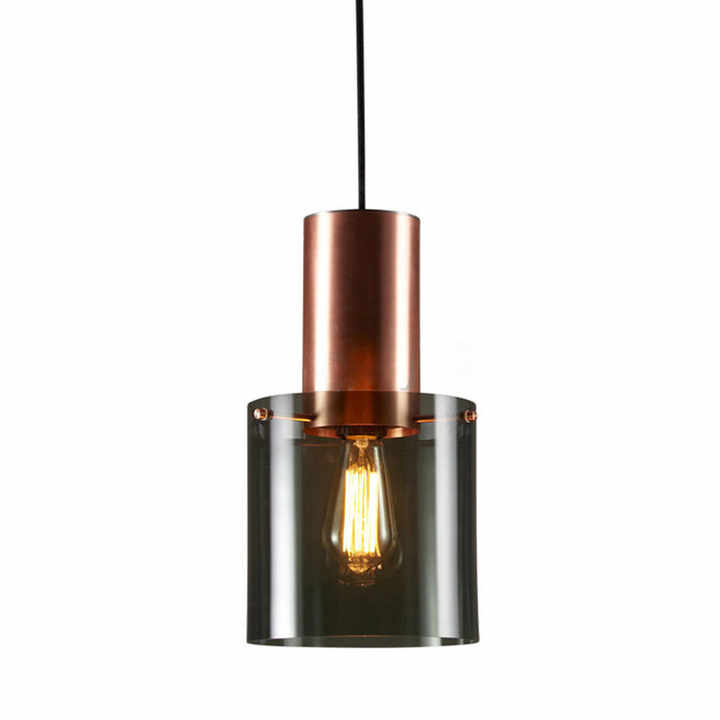 Moderne Pendelleuchte für Esstisch aus Metall und Glas mit warmem Licht für einladende Atmosphäre-3