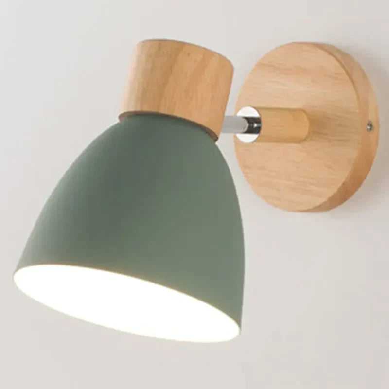 Variant image for Skandinavische Wandleuchte Innen aus Holz mit drehbarer Funktion für modernes Ambiente-6
