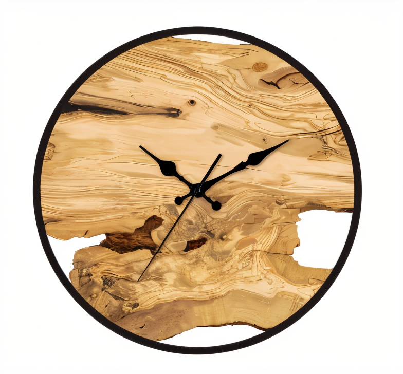 Moderne Wanduhr mit Holzmaserung – Minimalistischer Hingucker für Ihr Zuhause-6