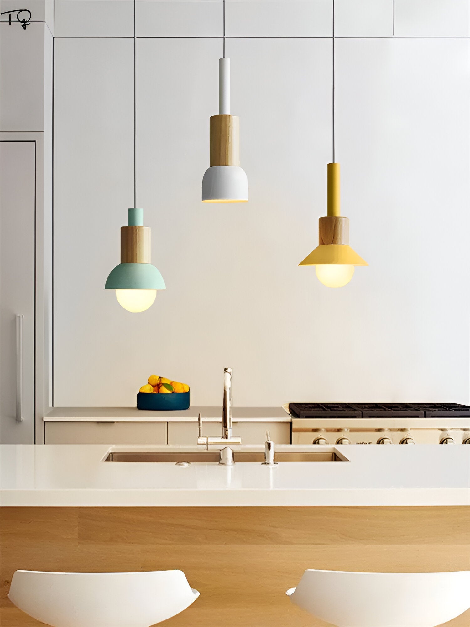 Moderne Pendelleuchte Hängelampe mit Bunt Design für Esszimmer und Wohnzimmer-4
