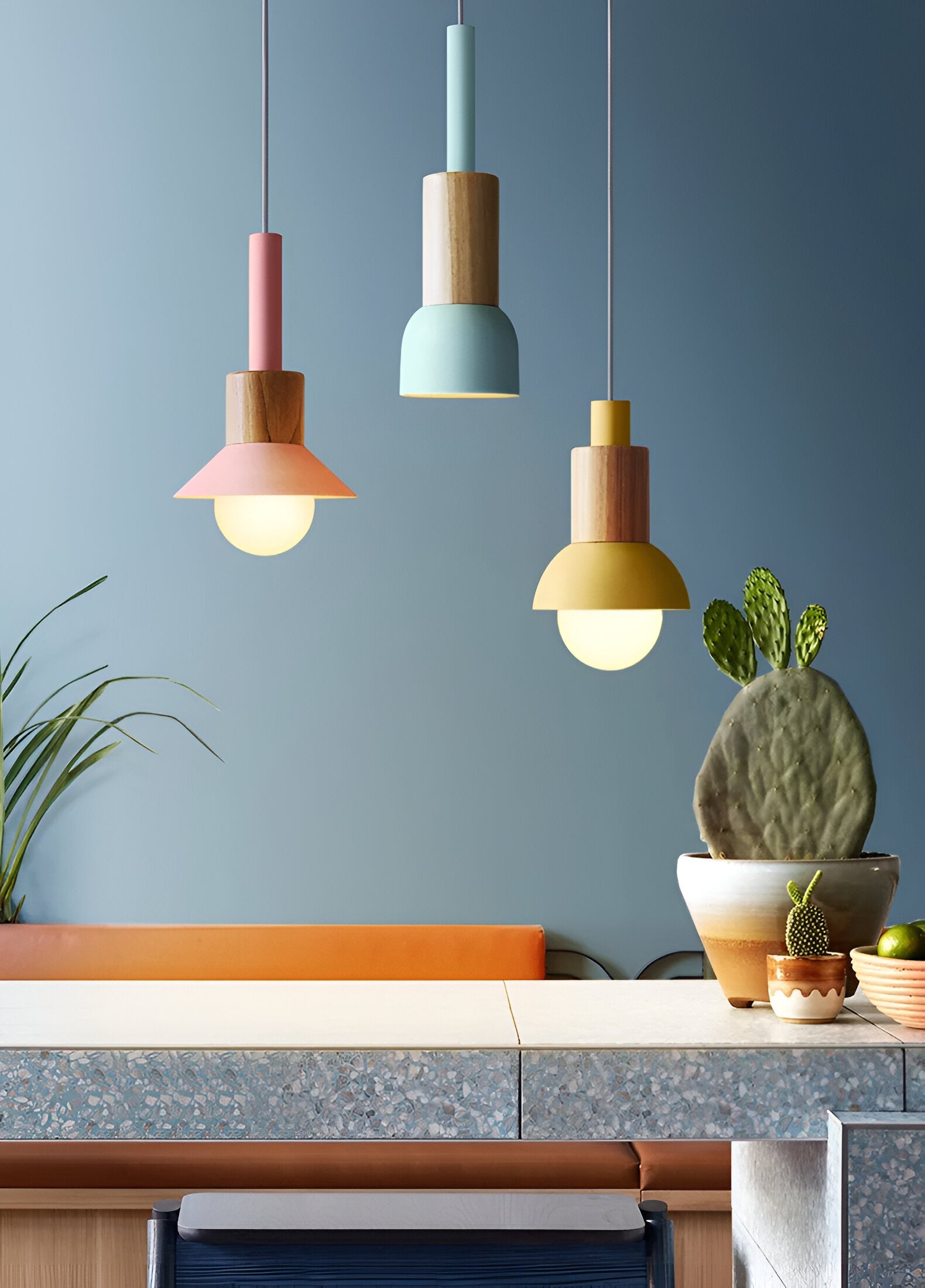 Moderne Pendelleuchte Hängelampe mit Bunt Design für Esszimmer und Wohnzimmer-5