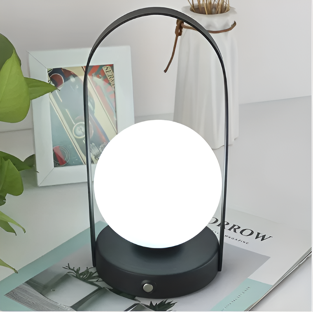OrbitaLED - Kabellose Orb-Tischlampe - Wiederaufladbar & Rostfrei-6