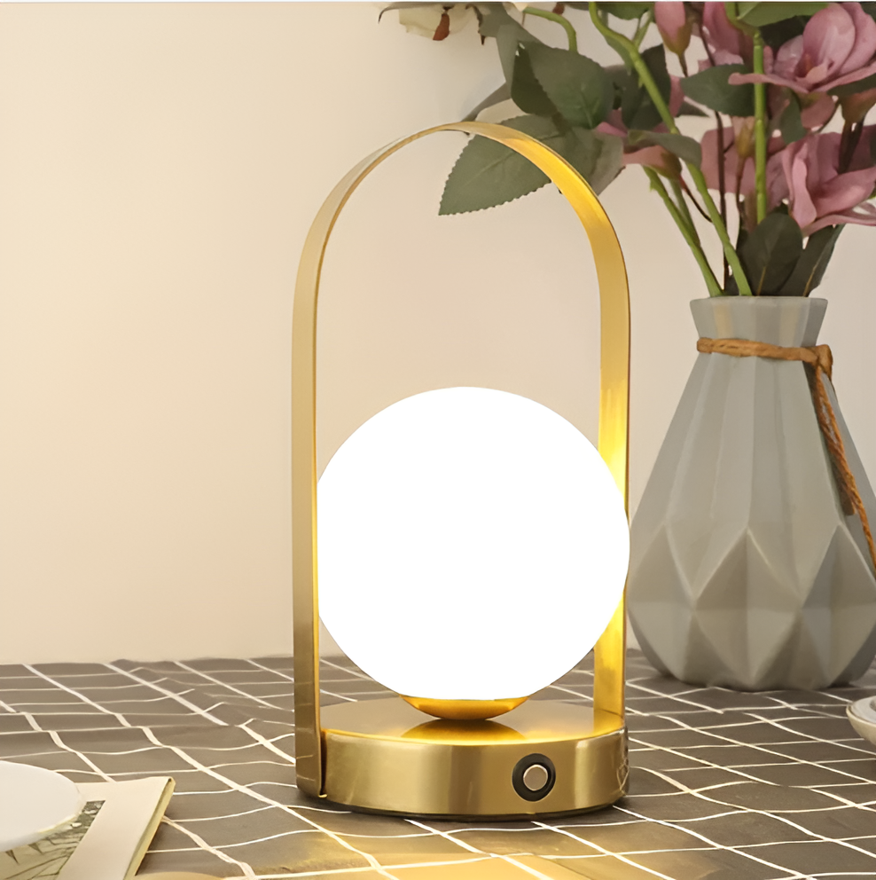 OrbitaLED - Kabellose Orb-Tischlampe - Wiederaufladbar & Rostfrei-4
