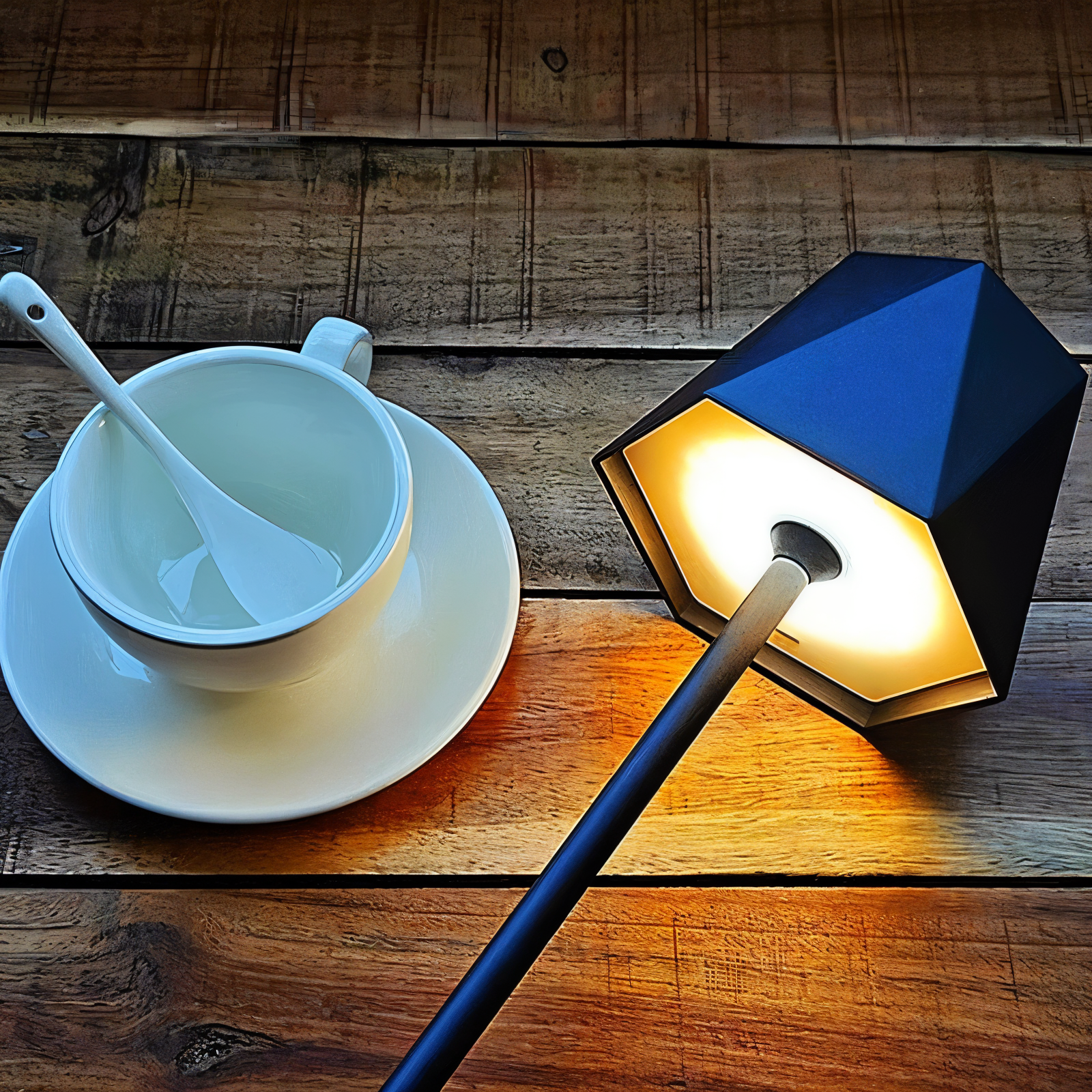 PolyLamp - Tragbare Sechseck-LED-Tischlampe - Wasserdicht und Wiederaufladbar-6