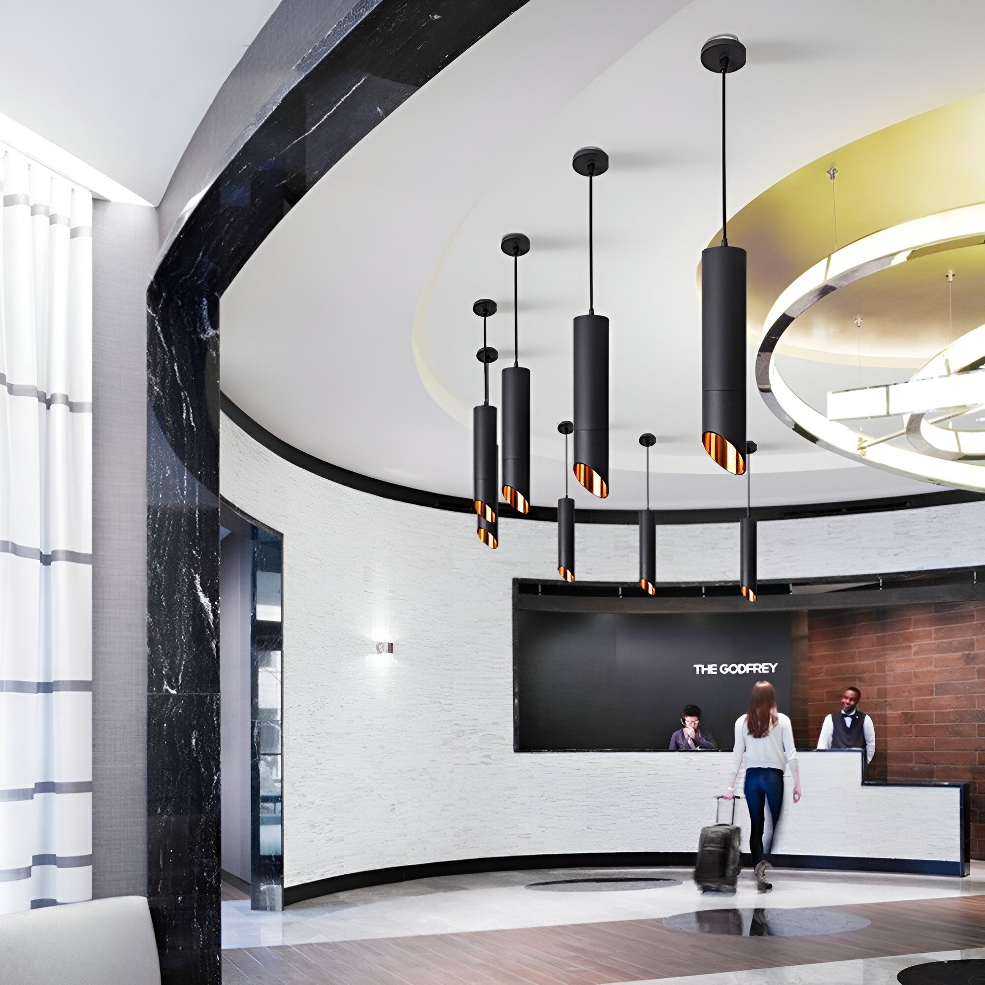 Moderne Pendelleuchte Hängelampe aus Aluminium mit LED für Esszimmer und Wohnzimmer-5