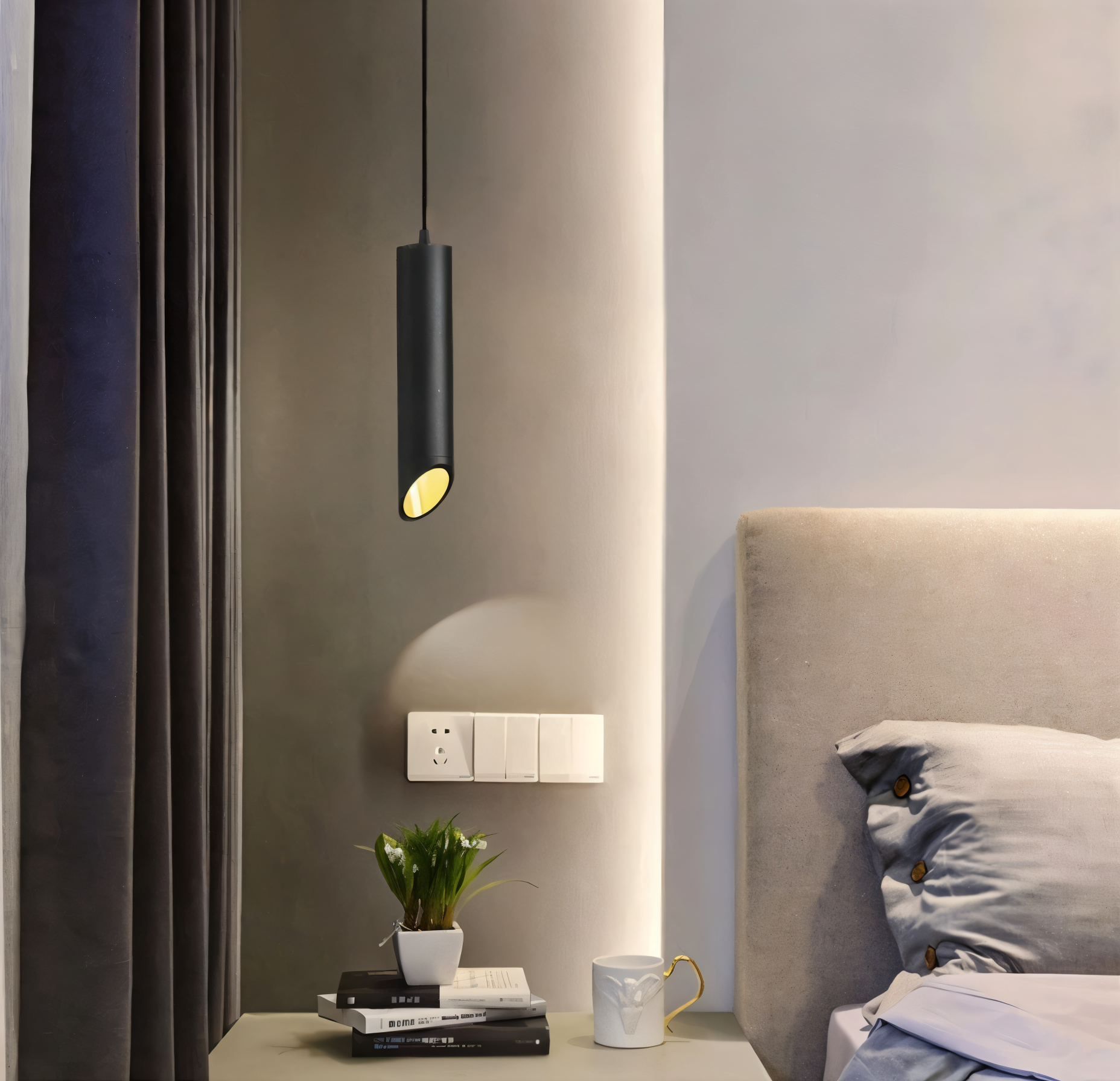 Moderne Pendelleuchte Hängelampe aus Aluminium mit LED für Esszimmer und Wohnzimmer-3