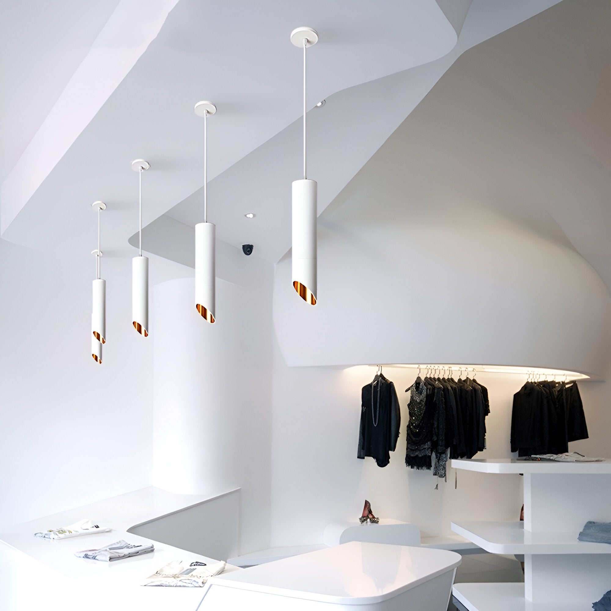 Moderne Pendelleuchte Hängelampe aus Aluminium mit LED für Esszimmer und Wohnzimmer-4