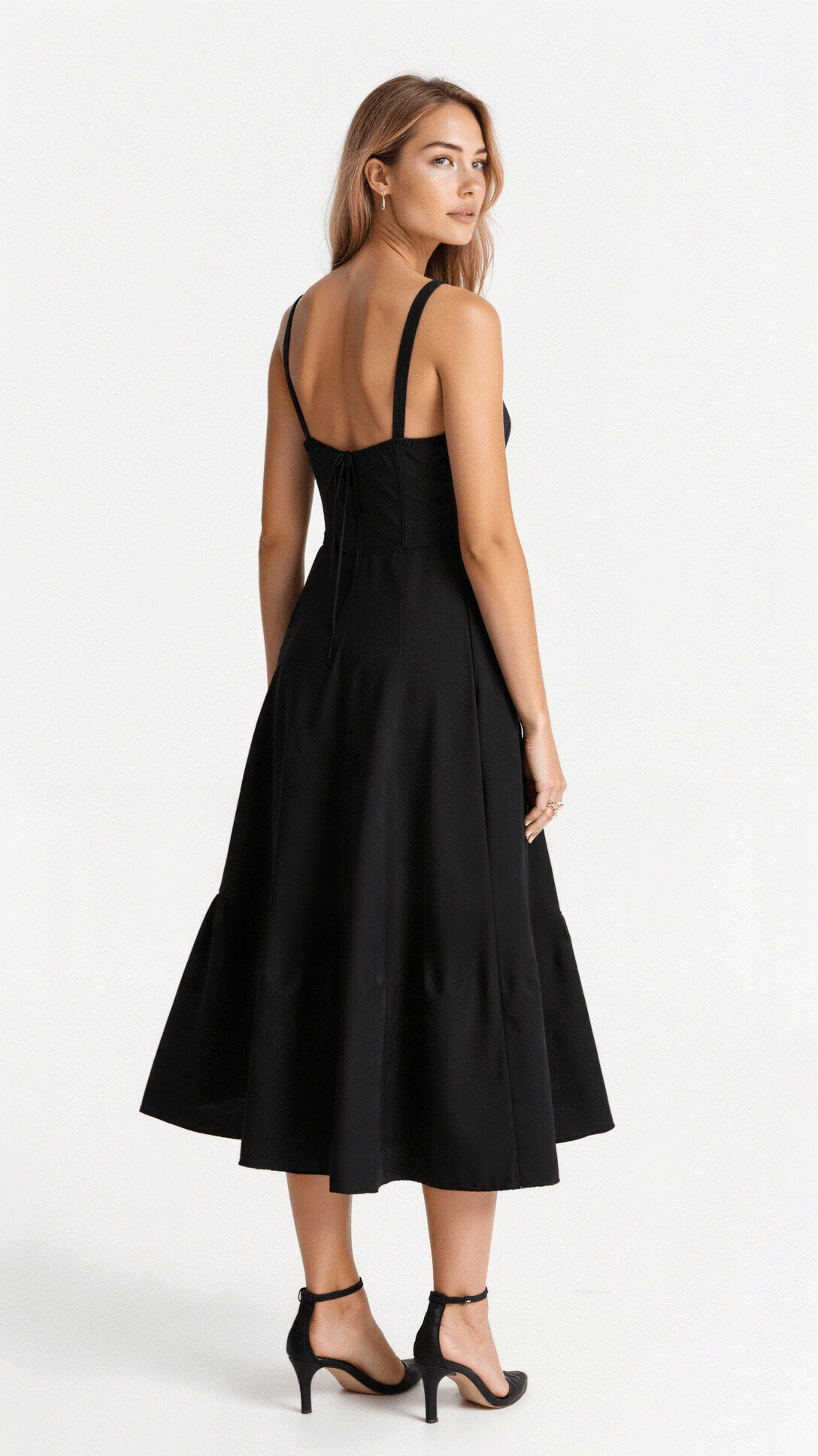 Midikleid mit Mieder und A-Line-Rock für Damen