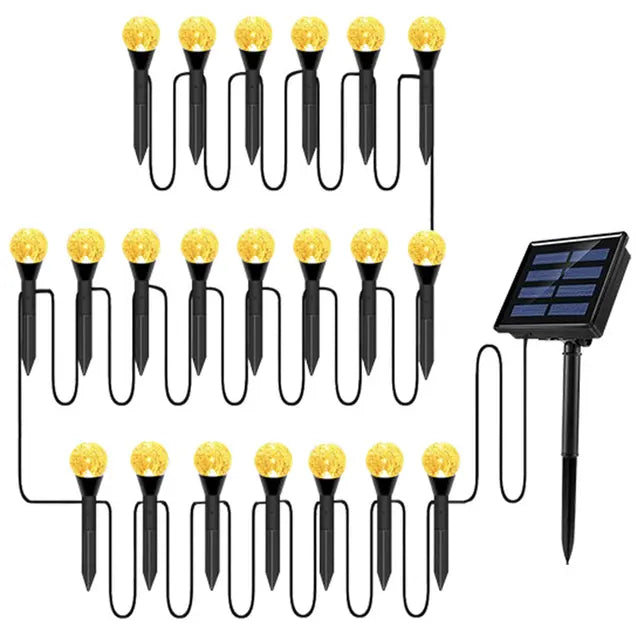 Variant image for Magische Solarleuchten Garten – Wetterfeste Solarlampe mit Farbwechsel-LEDs-2