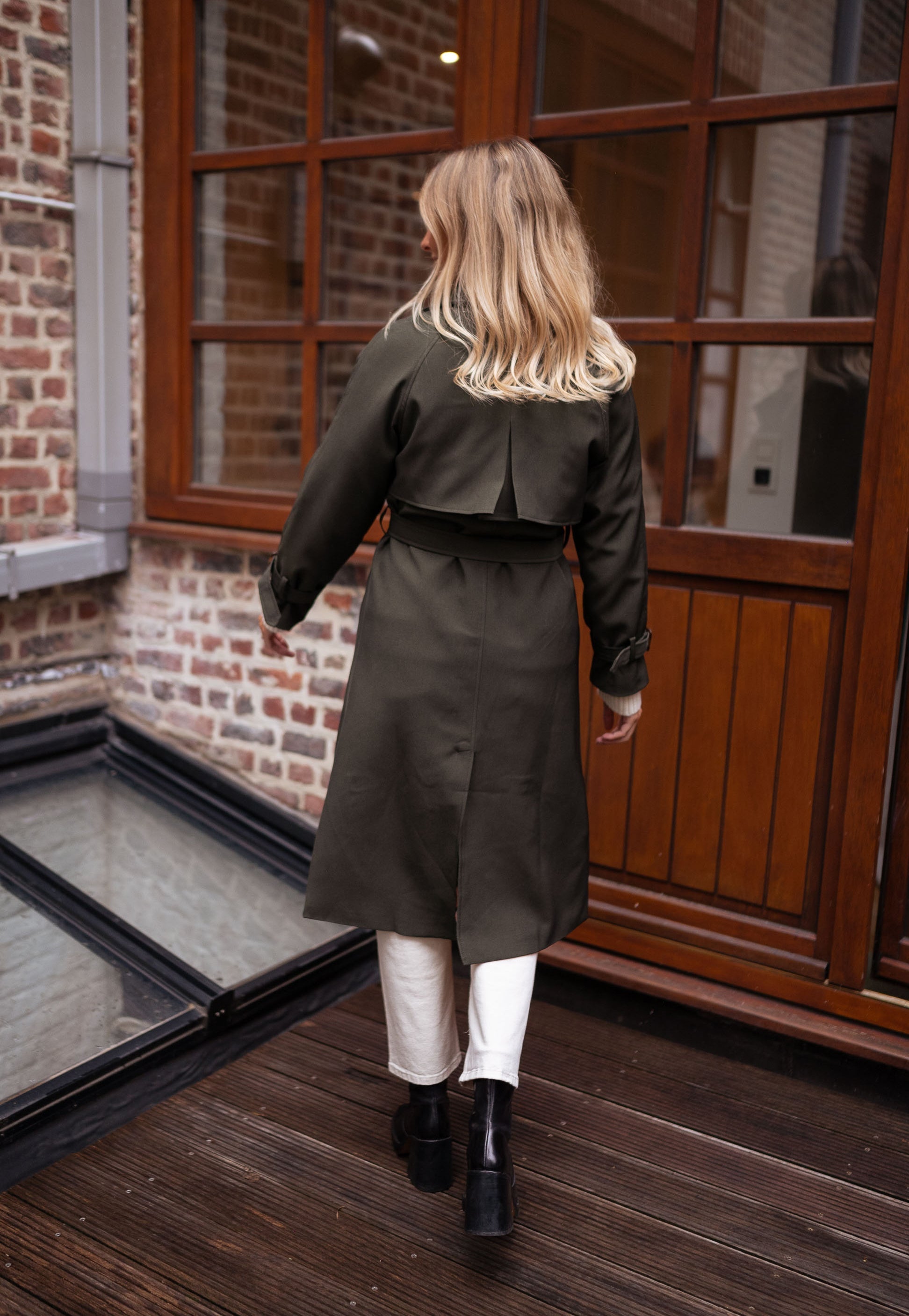 Damen Trenchcoat mit klassischem Revers